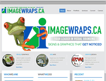 Tablet Screenshot of imagewraps.ca